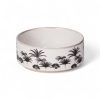 Saladier noir et blanc 17 cm motif palmiers