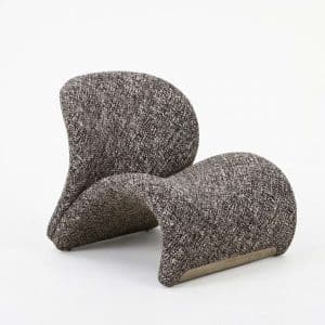 fauteuil design lounge gris