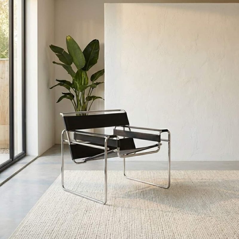 wassily chair (modèle b3), conçu par marcel breuer en 1925