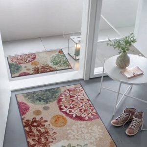 paillasson de porte fleurie hydra haze de kleen tex