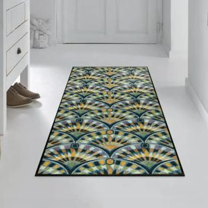 tapis porte d'entrée interieur art déco kleen tex – Élégance lavable & design unique