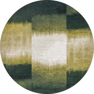 Tapis rond Sendai vert forêt