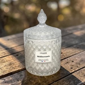 Bougie Francaise Parfumée Méditerranée en Bonbonnière Verre