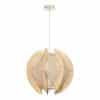 Lampe suspendue en bois et fil de coton Jessica