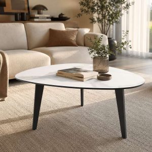 table basse galet en céramique 92 x 76 x 43 cm
