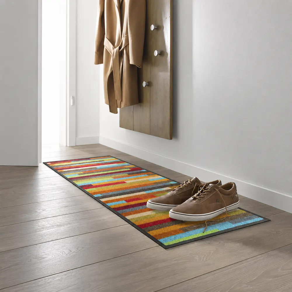 tapis de couloir coloré