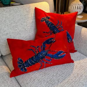Alternative view of Coussin décoratif Homard Breton Lalie Design