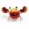 Crabe décoratif photophore en métal de récupération fait main