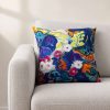 Coussin carré en velours coloré Alice rouge de chez Lalie Design- 45 x 45 cm - Déhoussable