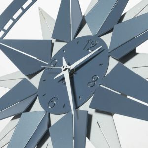 Horloge murale rose des vents 45 cm en métal – Fabriquée en Italie