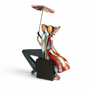 statuette décorative en métal originale