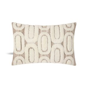 Coussin beige bohème 30 x 50 cm