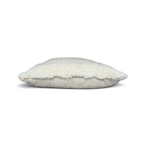 Coussin de sol carré 90 x 90 cm beige en laine
