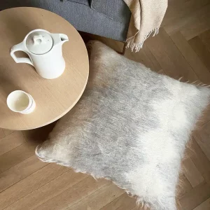 Coussin XXL gris clair