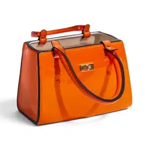 vase-original-forme-de-sac-a-main-orange-en-ceramique