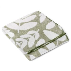 plaid-motif-feuillage-vert-detail